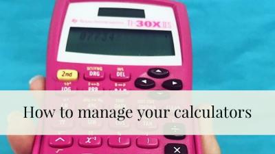 How to Manage Your Calculators - 8th Grade Math Teacher